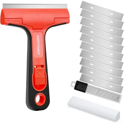Produktbild von Tapetenentferner mit 10 Klingen, Fensterschaber 100mm, Universalschaber mit 10 Ersatzklingen