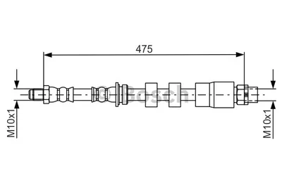 Produktbild von BOSCH 1 987 481 678 Bremsschlauch für BMW X1 (E84)
