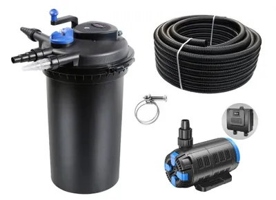 Produktbild von Druckteichfilter Set CPF 15000 regelbare Eco Pumpe 10m Schlauch Nr.31