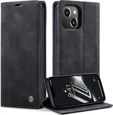 Produktbild von iPhone 14 Hülle - CaseMe 013 Klapphülle - Schwarz