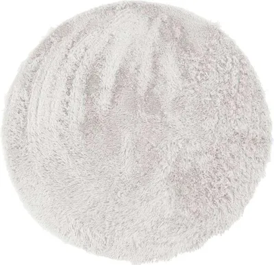 Immagine prodotto di NEO YOGA Tappeto per il soggiorno o la camera da letto - Microfibra extra morbida - Ø 120 cm - Bianco
