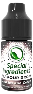 Zdjęcie produktu dla Specjalne aromaty w kroplach, smak "Czekolada i krem", 30 ml. Produkt spożywczy o wysokiej koncentracji aromatu, krople smakowe do pieczenia, potraw i napojów