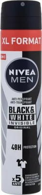Image de Nivea - Antiperspirant pour hommes Black & White Original - 200ml
