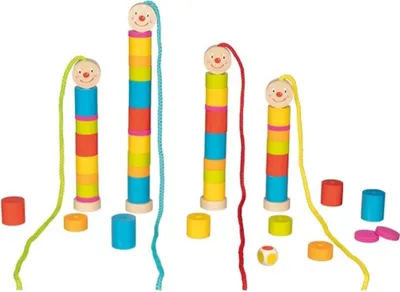 Produktbild von Goki Lernspiel Little Caterpillar - buntes Fädelspiel für Kinder
