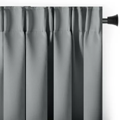 Produktbild von Gardine Kräuselband Multifunktionsband 140x230 cm Grau Vorhang Einfarbig Verdunklungsvorhang Aufhängung Pleat