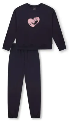 Produktbild von Schiesser Mädchen Schlafanzug Set Pyjama Sweat - Größe 140 bis 176