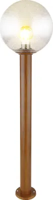 Produktbild von RGB LED Außenleuchte Stehlampe, Glas Holzoptik , H 100 cm