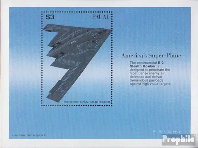 Produktbild von Briefmarken Palau-Inseln 1996 Mi Block45 (kompl.Ausg.) postfrisch Spezialflugzeuge