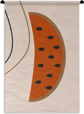 Produktbild von MuchoWow® Wandteppich Wandbehang Sommer - Wassermelone - Pastell 60x90 cm Tapisserie Dekoration Wandtuch - Foto-Teppich - Abwaschbar