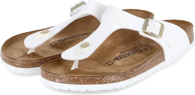 Image de Birkenstock gizeh Chaussons Femme Pantolette Blanc Loisirs, Taille:37 EU