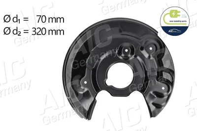 Produktbild von AIC 57844 Ankerblech Spritzblech Bremsscheibe für VW GOLF VI (5K1) Hinten Rechts