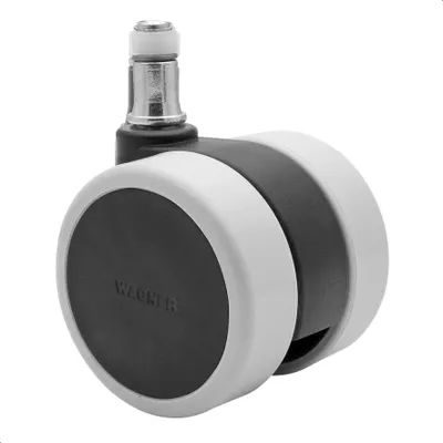 Produktbild von WAGNER Bürostuhlrolle DESIGN - Ø 60 mm, intervallgebremst, Steckstift 11x20 mm, Tragkraft je 50 kg - DE Ware - 01007661