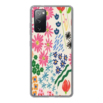 Produktbild von MuchoWow® Handyhülle Schutzhülle Hülle für Samsung Galaxy S20 FE Blume - Blätter - Feldblumen Silikon Softcase Handy Hülle - Abdeckung