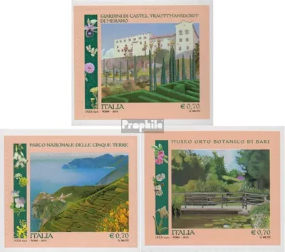 Produktbild von Briefmarken Italien 2013 Mi 3597-3599 (kompl.Ausg.) postfrisch Parks