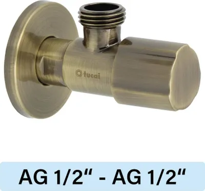 Produktbild von Eckventil Tucai TMM C850 Premium AG/AG 1/2"-1/2" antikes bronze