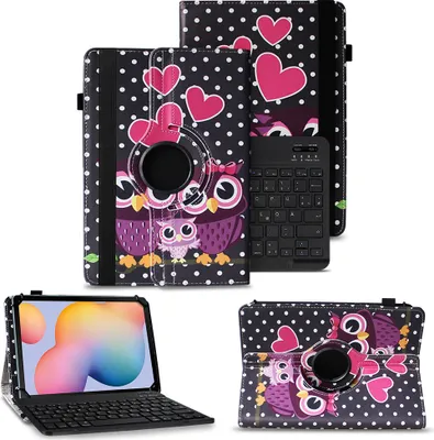 Produktbild von Schutzhülle Tastatur für Xiaomi Pad 7 / 7 Pro Tasche Bluetooth Hülle QWERTZ CaseFarben:Motiv 4