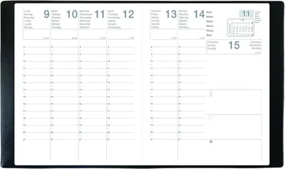 Imagen del producto de Calendario de pared para 2026, con una semana por página, de 21 x 27 cm, ideal para oficina y hogar
