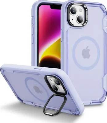 Obrázek produktu pro Ochranné pouzdro pro iPhone 14 /iPhone 13, kompatibilní s MagSafe, magnetické pouzdro s držákem na fotoaparát Nafialovělý