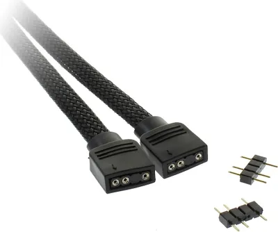 Image de XSPC 5060596651616 Câble d'extension 5V 3 broches aRGB - 60 cm noir