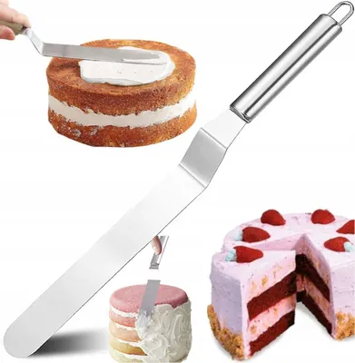 Produktbild von Łopatka Szpatułka Długa Cukiernicza Nóż Do Ciasta Dekorator Do Tortu Ciast
