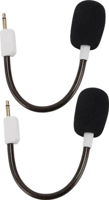 Obrázok produktu pre Odnímateľný herný mikrofón, kompatibilný s Razer BlackShark V2, 3,5 mm jack, potlačenie šumu, náhradný diel, biely