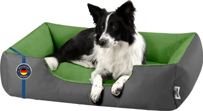 Obrázek produktu pro Pelíšek pro psy LUPI pratelný,(XL) cca 100x85x23cm,GREEN-ROCK (šedá/zelená)