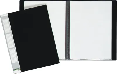 Produktbild von Sichtbuch Duralook A4 20 Hüllen schwarz Packung mit 5 Stück
