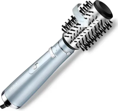 Immagine prodotto di Spazzola asciugacapelli - Styler ad aria calda - Per modellare i capelli - Sistema a doppio ioni - Spazzola da 50 mm - Colore nero