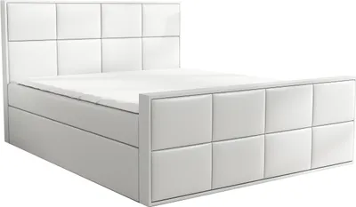 Produktbild von Boxspringbett OMAR 180x200 mit 2 Bettkästen, Bonell-Matratze und Topper. Möbel vom Hersteller- Handarbeit! Bett Komplett-Set mit Matratze, Bettkasten & Kopfteil. Modern und robust.