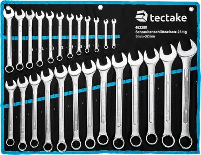Produktbild von Schraubenschlüssel Set 25-tlg. - schwarz/blau