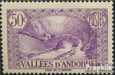 Produktbild von Briefmarken Andorra - Französische Post 1937 Mi 61 postfrisch Landschaften