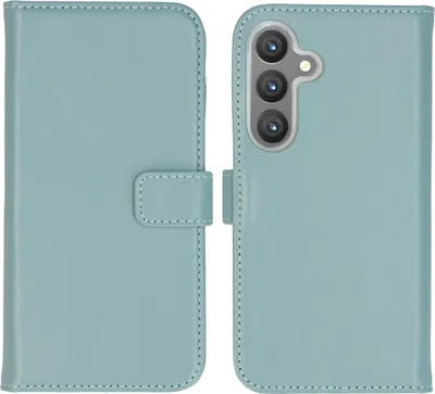 Immagine prodotto di Selencia Custodia a libro in vera pelle Samsung Galaxy S24 - Air Blue