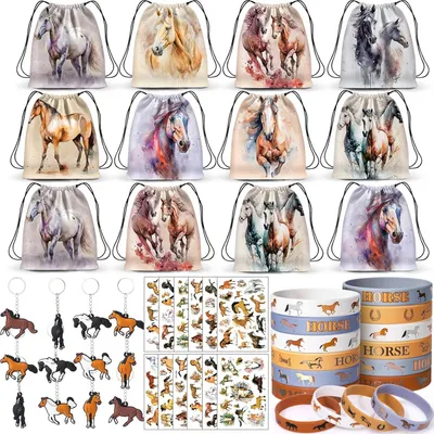 Productafbeelding van Paardenfeestcadeautje - Kinderverjaardag - Gastgeschenken - Gymtasset