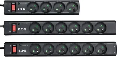 Image de Multiprise Parafoudre EATON Protection Strip 6 FR - PS6F - Noir