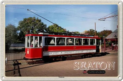 Produktbild von Blechschild Städte Seaton Tramway UK England 30x20cm