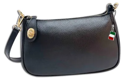Produktbild von Florence Damen Tasche Schultertasche Leder schwarz Maße 7x27x15cm OTF840S1