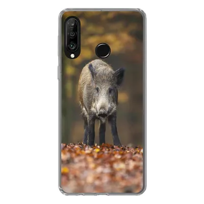 Produktbild von MuchoWow® Handyhülle Schutzhülle Hülle für Huawei P30 Lite Wildtier - Wald - Herbst Silikon Softcase Handy Hülle - Handyhülle