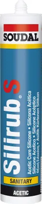 Produktbild von Soudal Silikon Nasszelle Silirub S transparent 300 ml