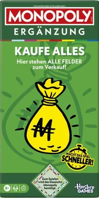 Produktbild von Monopoly Ergänzung Kaufe alles, 8 Jahr(e), 45 min