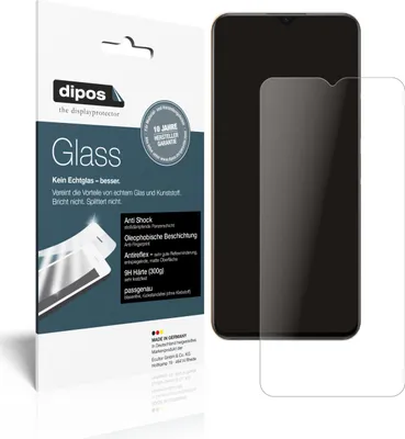 Produktbild von 2x Schutzfolie für VIVO  IQOO Z5x matt - Anti-Shock 9H Folie dipos Glass Kunststoffglas