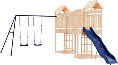 Produktbild von vidaXL Spielturm Massivholz Kiefer