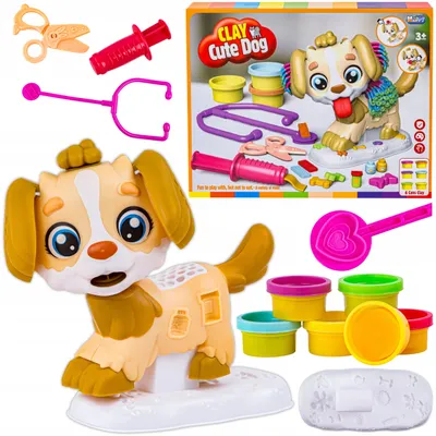 Produktbild von DK Kreativ-Set mit Knete bunter Tierarzt-Hund