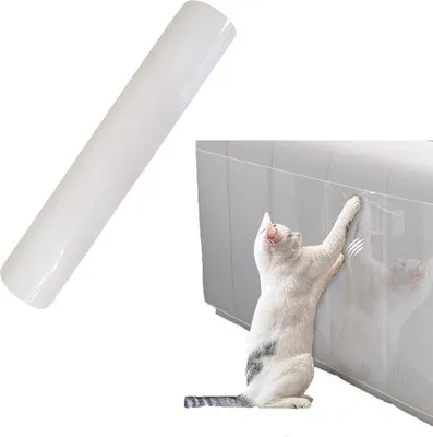 Produktbild von Transparente Kratzschutzfolie für Möbel - Selbstklebende Anti-Krataufkleber - 30 x 300 cm