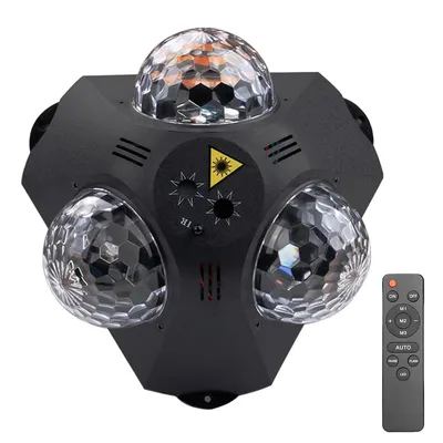 Produktbild von DJ-Partylichter, Discokugel Licht, soundaktivierte Disco-LED für Zuhause, Club, Karaoke, Weihnachten, Halloween, Geburtstag & Hochzeit
