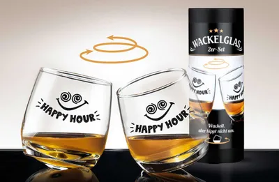 Immagine prodotto di GILDE Glas Wackelglas 2er Set Happy