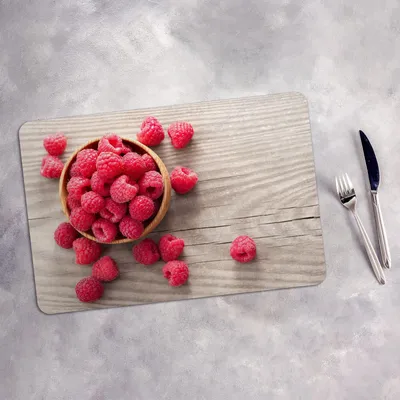 Produktbild von Tischset 4x45x30 cm Platzset Tischmatte Platzmatte Untersetzer - Süß Himbeeren Schale