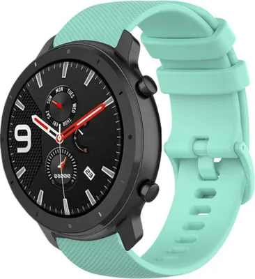 Produktbild von Strap-it Xiaomi Amazfit GTR Luxus-Silikonarmband (Aqua)