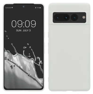 Produktbild von kwmobile Handyhülle für Google Pixel 7 Pro Hülle - TPU Case - Kabelloses Laden - Schutzhülle Cover in Weiß matt