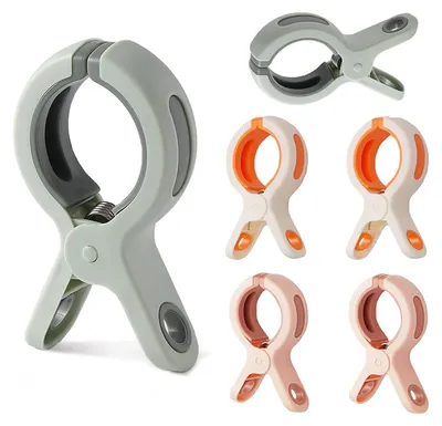 Produktbild von 6PCS Große Klammern, Handtuchklammern für Strandliegen, Jumbo Größe Starke Towel Clips Winddicht Strandtuch Clips für Tägliche Wäsche, Badetuch, Teppich, Bettwäsche und Dicke Kleidung