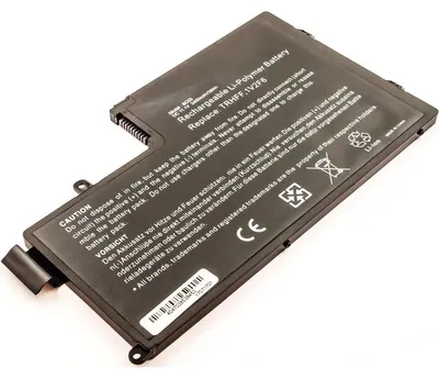 Produktbild von Akku für Dell Inspiron 15-5547 Li-Pol 11,1 Volt 3400 mAh schwarz.
